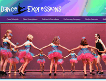 Tablet Screenshot of danceexpressions5678.com